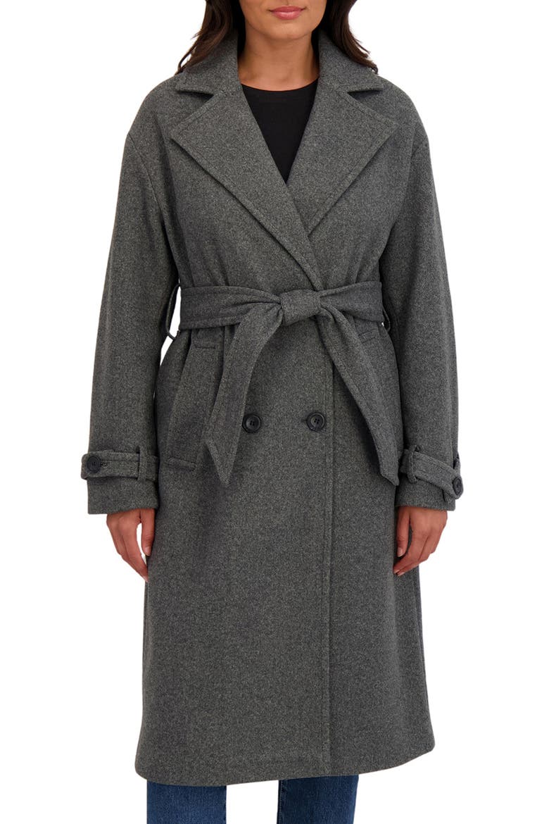Wool Oversize Trench Coat, Main, color, CHARCOAL