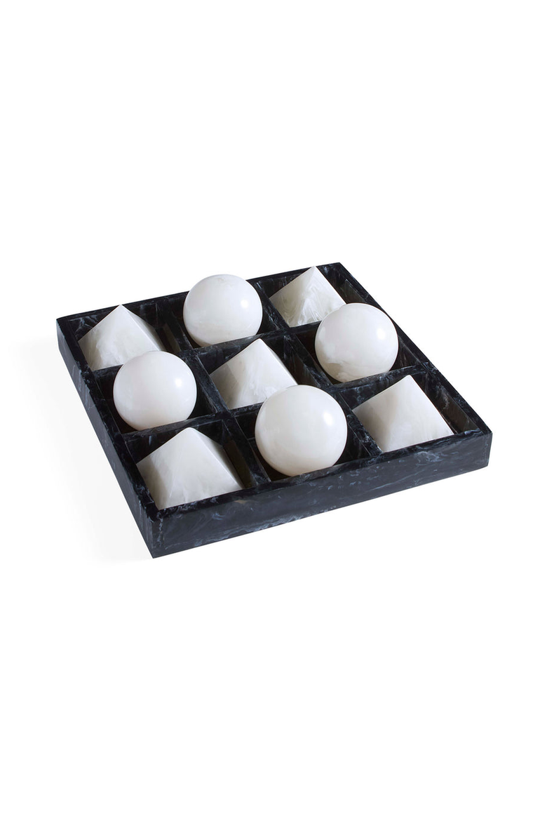 Como Tic-Tac-Toe Set, Main, color, Black / White