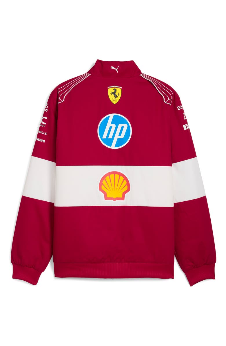 PUMA Scuderia Ferrari Team Racing Jacket, Alternate, color, Dark Cherry