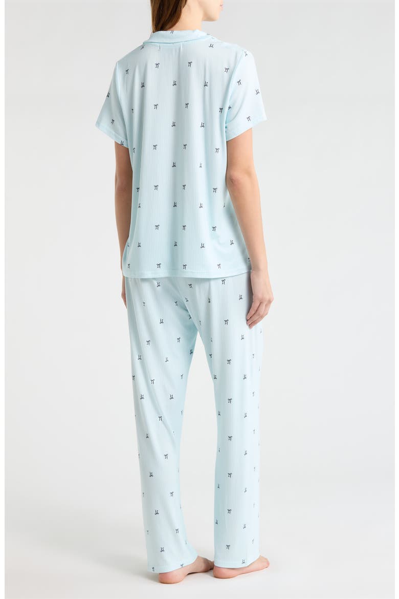 Bow Detail Pajamas, Alternate, color, BLUE BOW