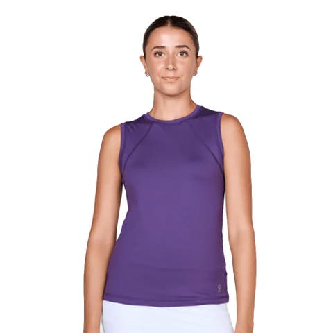UV Colors Womens Sleeveless Tennis Shirt