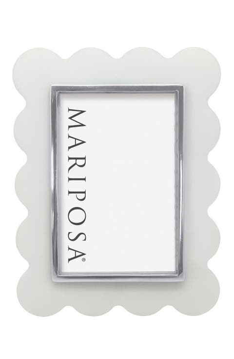 Mod White Scallop 4 x 6-Inch Picture Frame