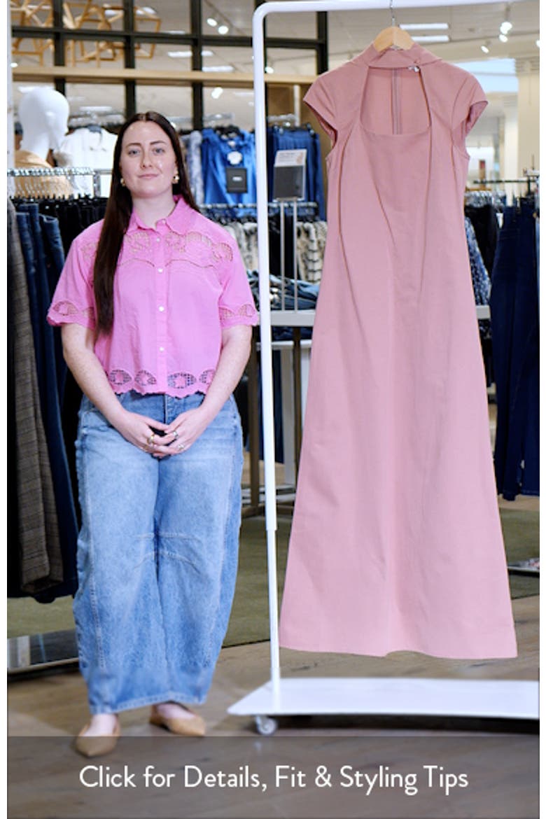 Ingrid Scarf Cap Sleeve A-Line Dress video