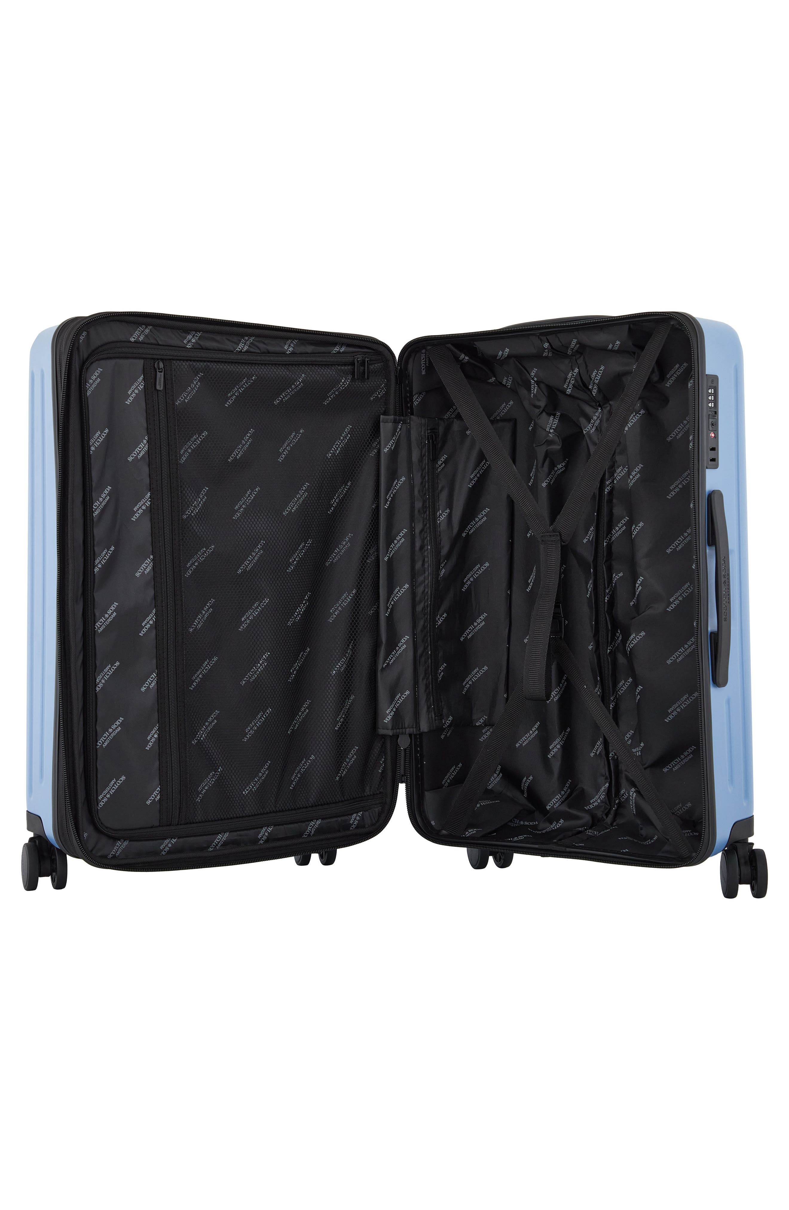 Scotch & Soda Eindhoven 3-Piece Luggage Set, Alternate, color, Mystic Blue