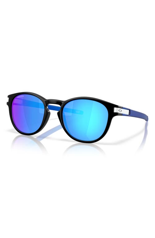 Oakley Latch™ 53mm Prizm™ Polarized Round Sunglasses In Matte Black