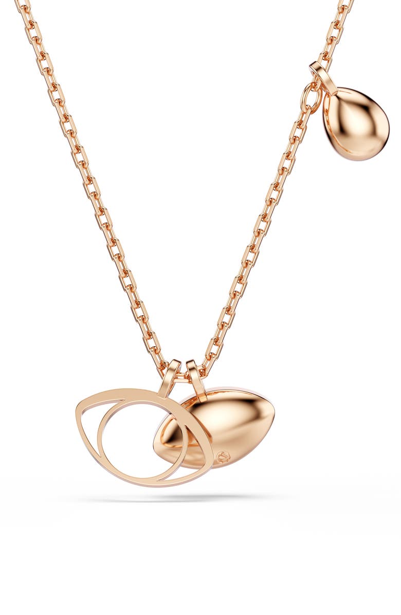 Swarovski Symbolica Pendant Necklace, Alternate, color, Rose Gold/ Multi