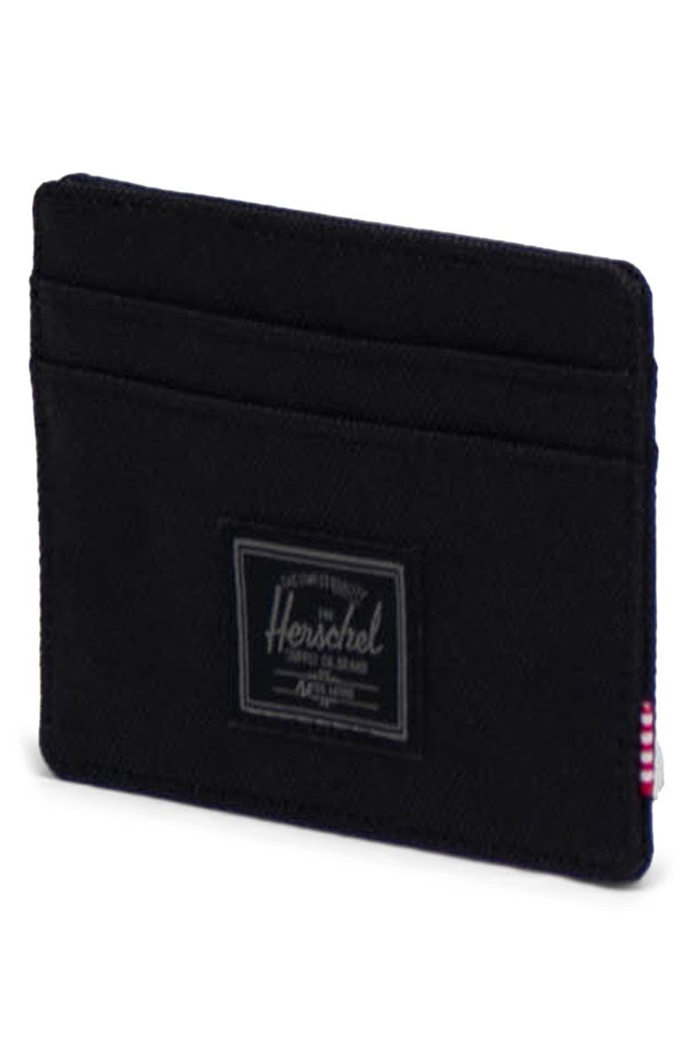 Herschel Supply Co. Charlie RFID Card Holder, Alternate, color, Black Tonal