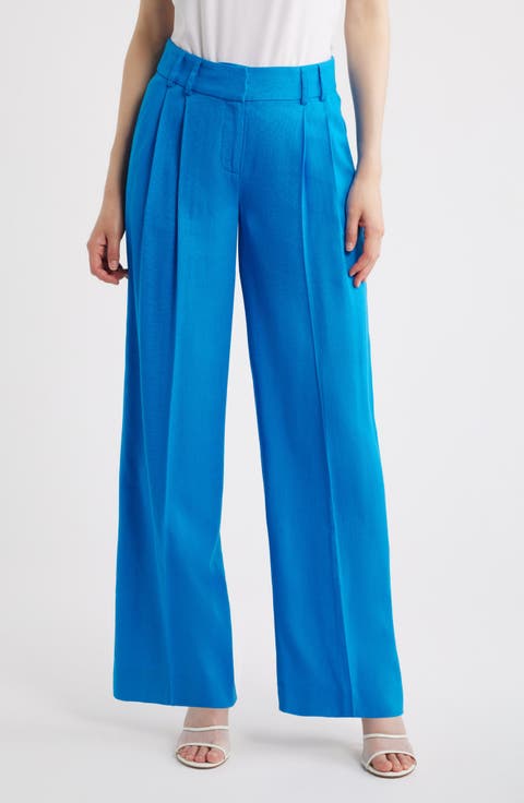 Pleated Wide Leg Pants (Regular & Petite)