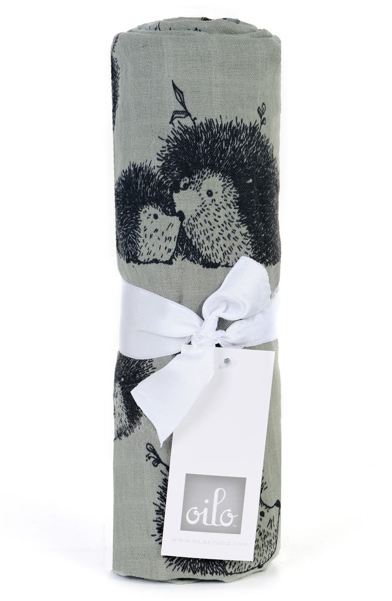 Oilo 2-Pack Swaddle Blankets, Alternate, color, Green