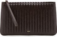 MANGO Braided Faux Leather Pouch