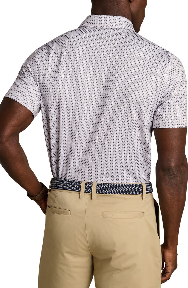 Rhone Drive Time Performance Polo, Alternate, color, Lilac Rain Geo