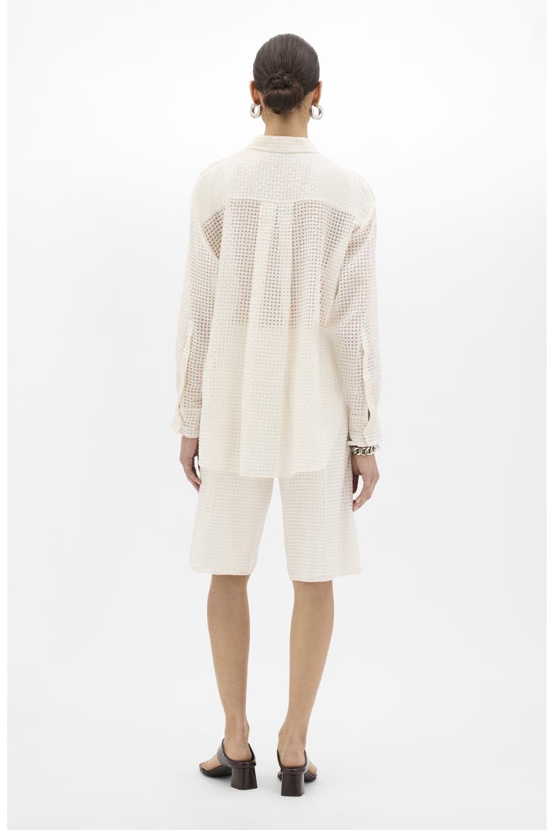 Gingham Blouse, Alternate, color, Off White