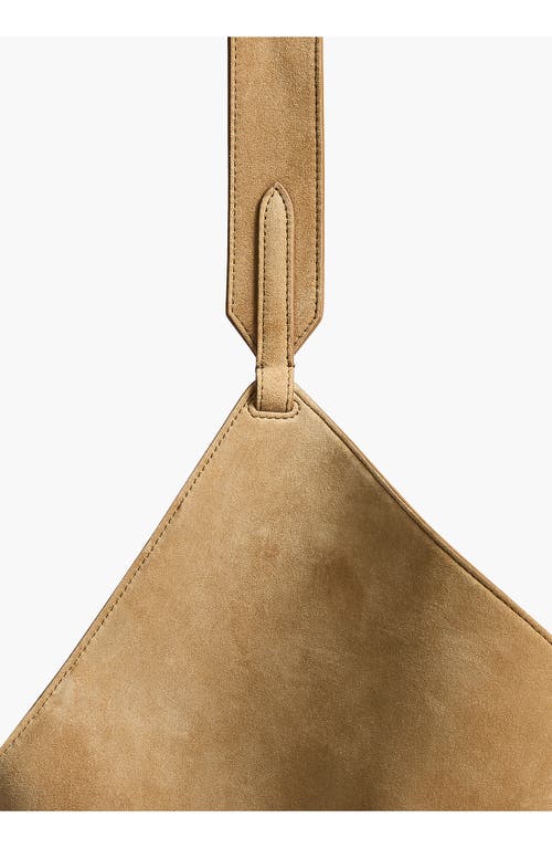 Khaite Small Lotus Leather Top Handle Bag In Brown
