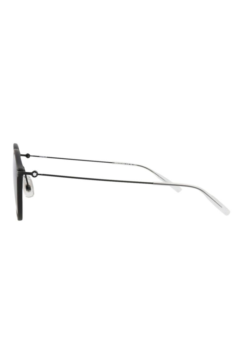 50mm Round Sunglasses, Alternate, color, BLACK BLACK GREY
