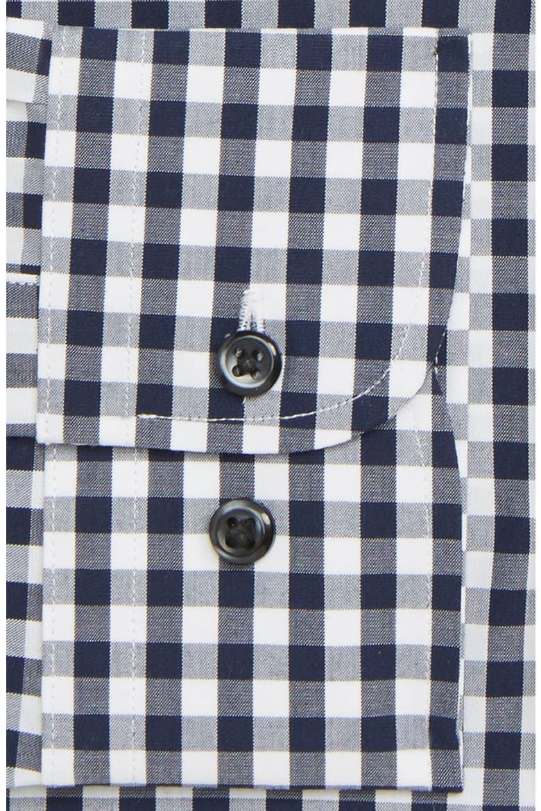 Tech-Smart Traditional Fit Stretch Check Dress Shirt, Alternate, color, NAVY PEACOAT