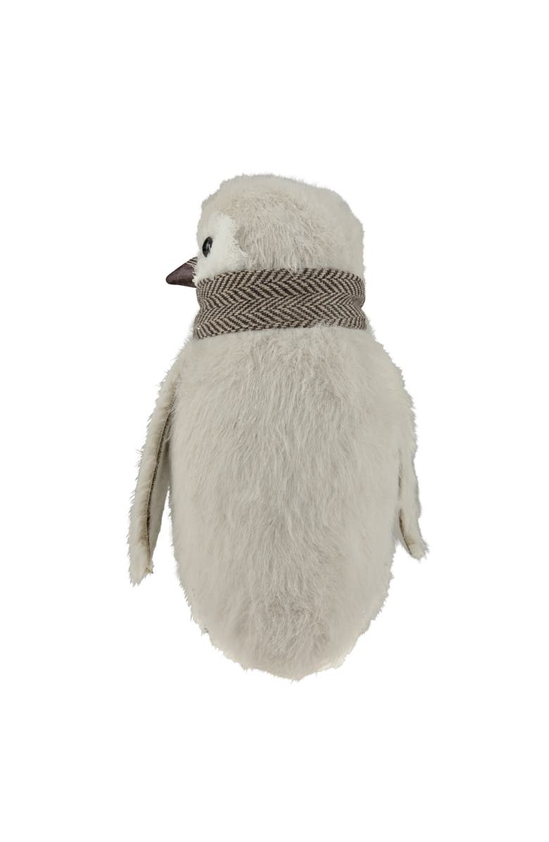Northlight Sisal Penguin with Scarf Christmas Figure - 8", Alternate, color, Ivory