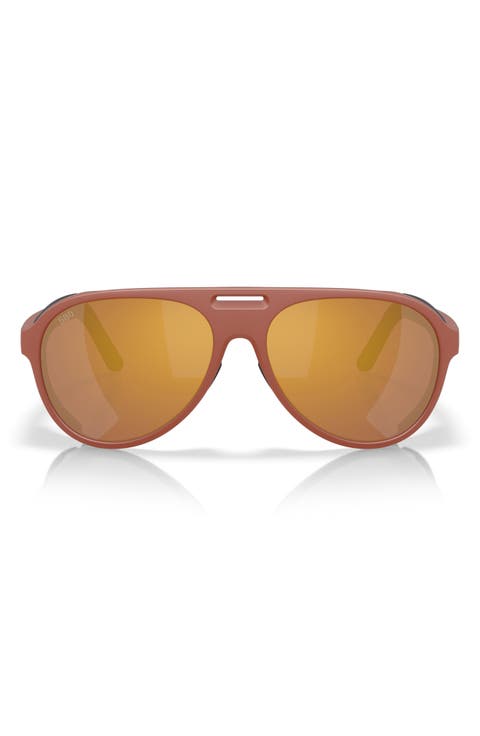 59mm Polarized Pilot Sunglasses