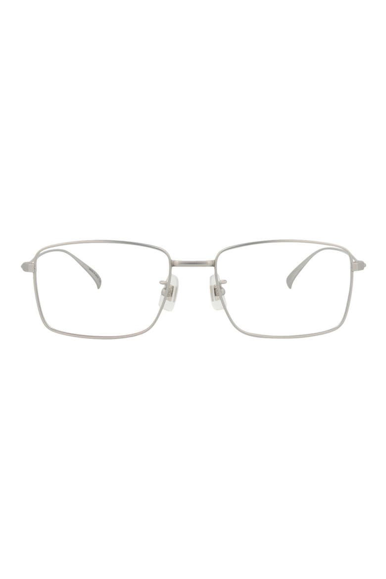 55mm Rectangular Optical Glasses, Main, color, SILVER TRANSPARENT