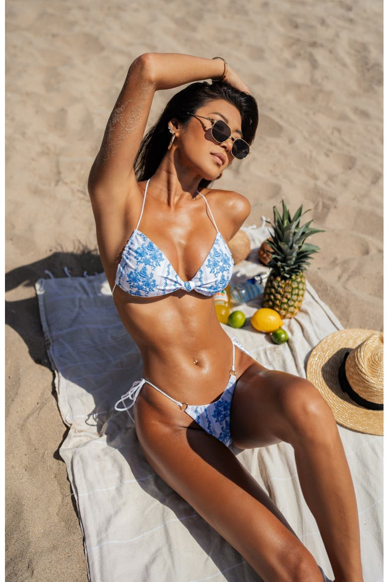 Bella Bikini Top, Alternate, color, Blue