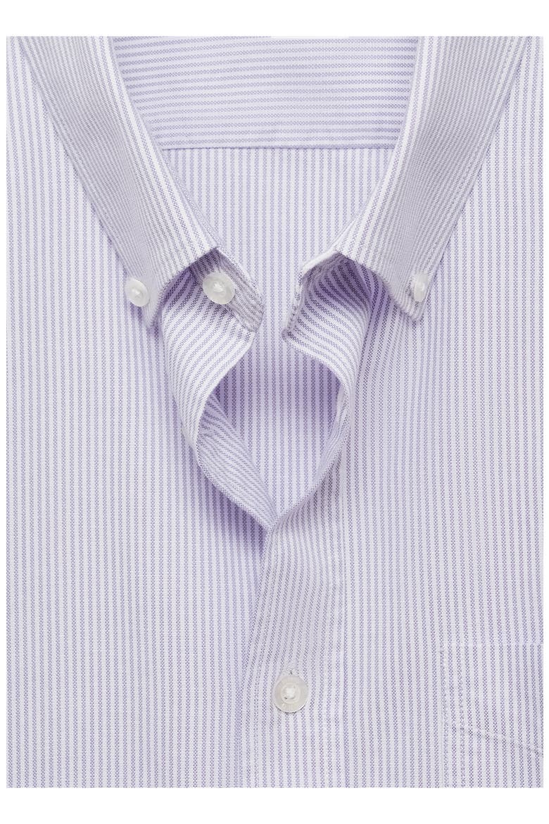 Kodak Stripe Regular Fit Poplin Button-Down Shirt, Alternate, color, VIOLET