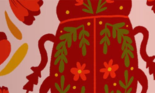 Deny Designs Beetle With Flowers Wine Chiller Canister