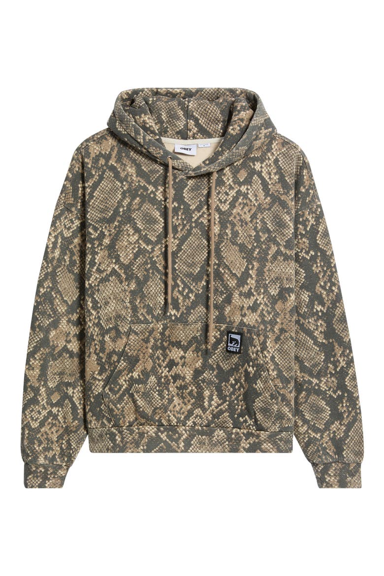 Post Graphic Hoodie, Alternate, color, DUSTY VINTAGE RATTLESNAKE