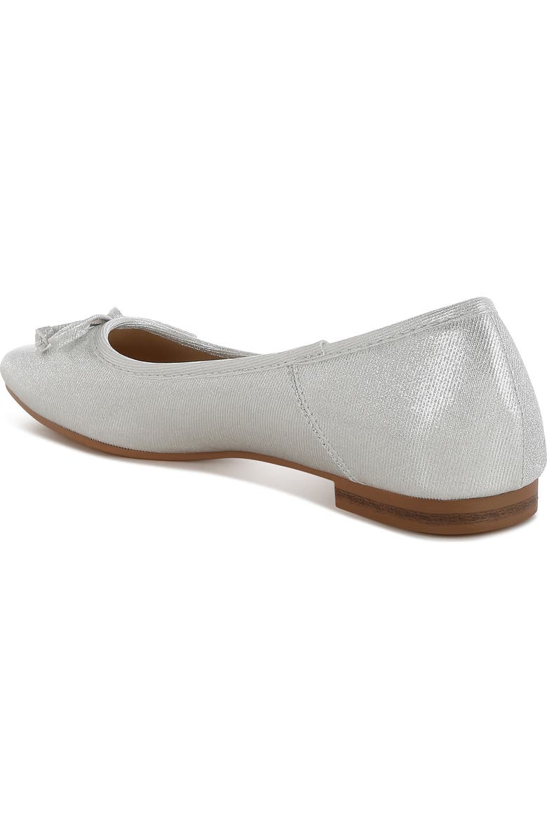 Rag & Co Asghin Metallic Ballet Flat, Alternate, color, Silver