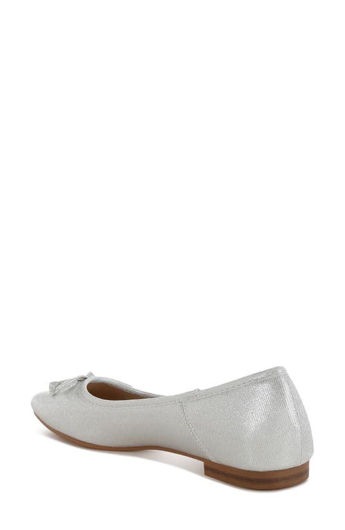 Rag & Co Women's Agshin Metallic Ballet Flats In Silver In Silver