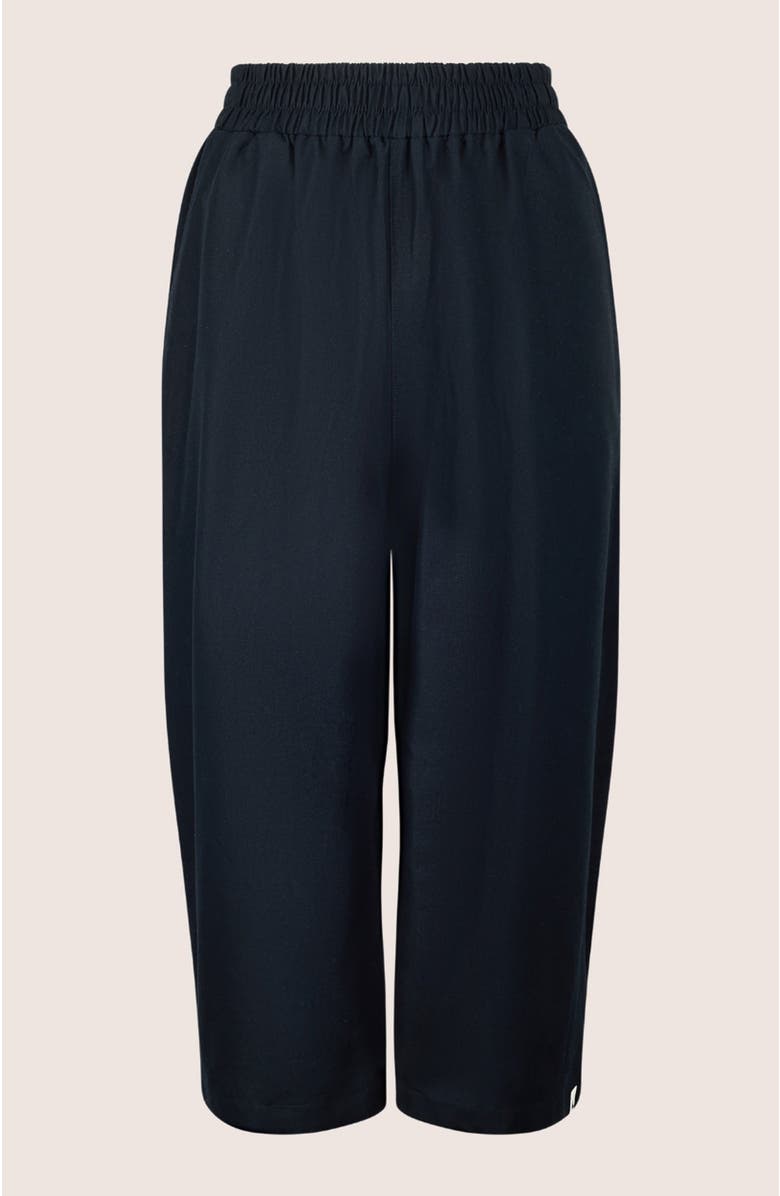 Turtledove London Organic Cotton Judy Crop Trousers, Alternate, color, Black