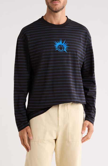Striped Graphic Long Sleeve T-Shirt