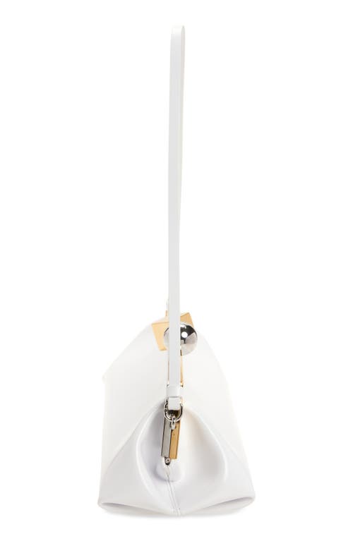 Jacquemus La Pochette Salon Patent Leather Clutch In White