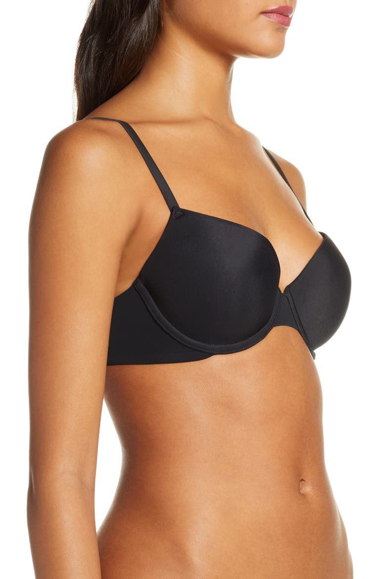 True & Co. True Body Convertible Underwire T-Shirt Bra, Alternate, color, BLACK