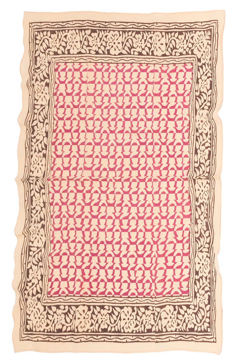 SAACHI Botanical Border Scarf, Alternate, color,