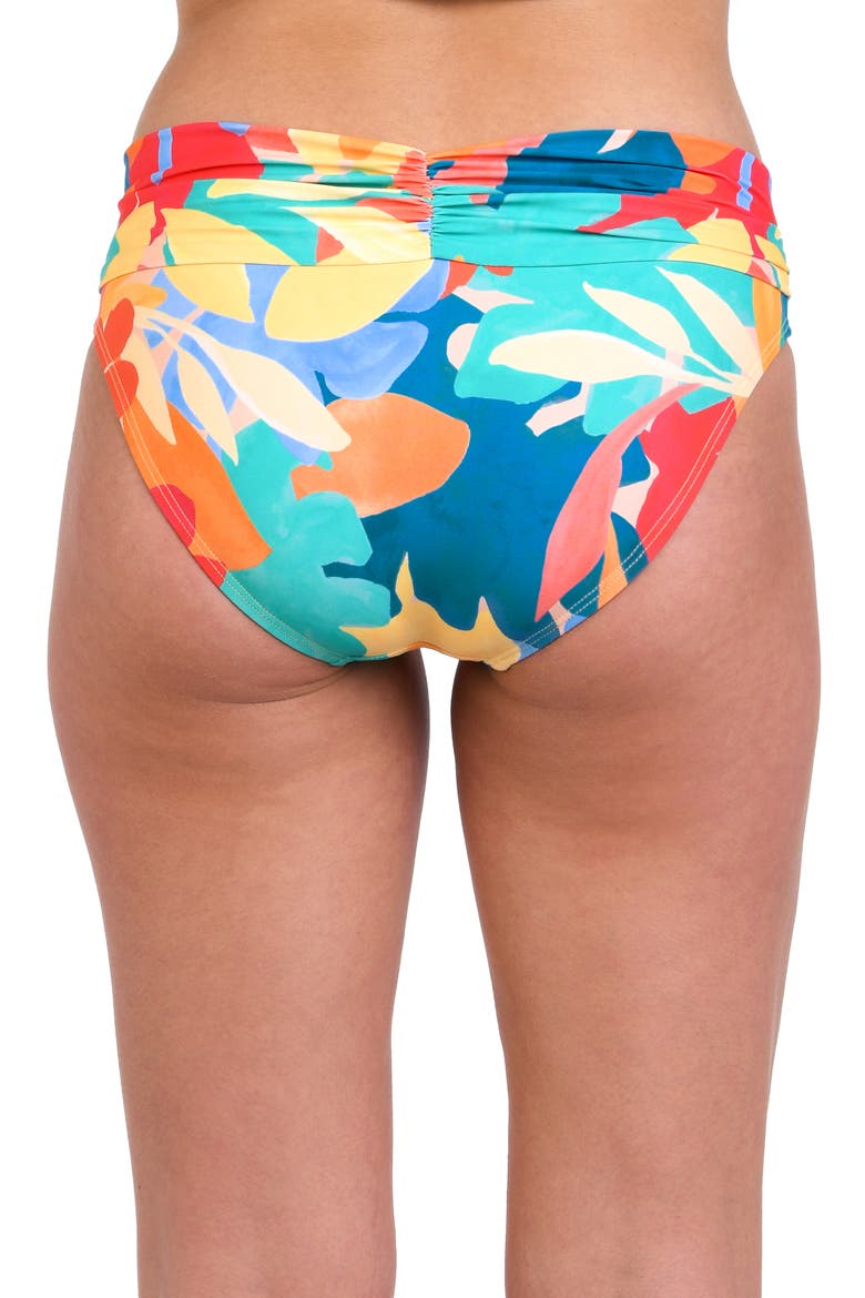 Fantasy Resort Shirred Bikini Bottoms, Alternate, color, MULTI