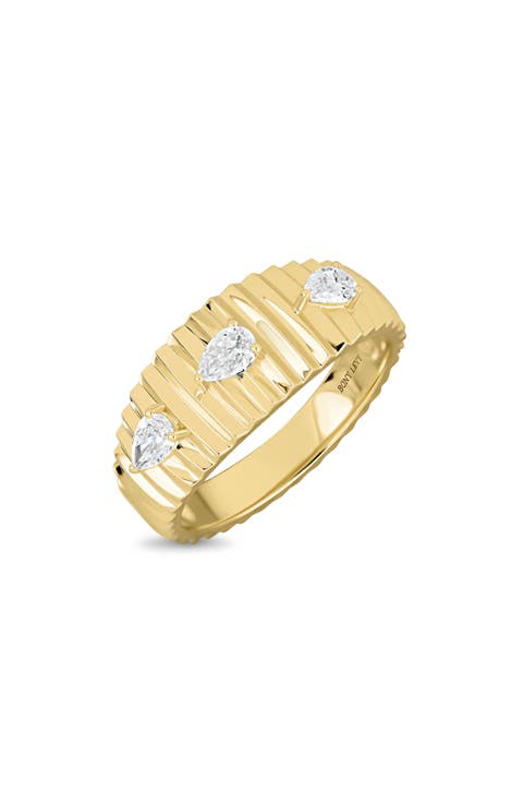 Cleo Wide Diamond Ring