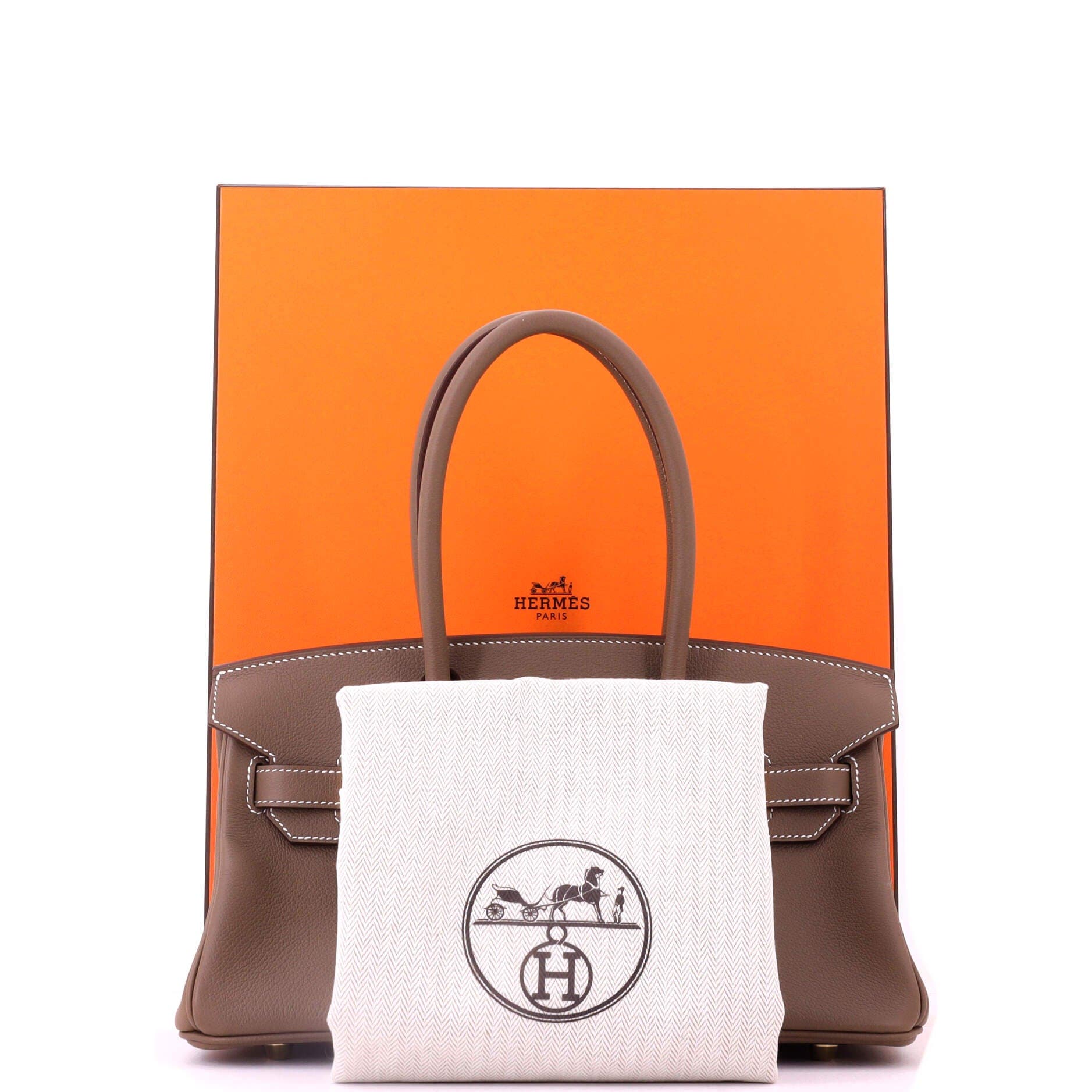 Pre-Owned Hermes Shoulder Light Birkin Bag Evercolor 29, Alternate, color, Etoupe