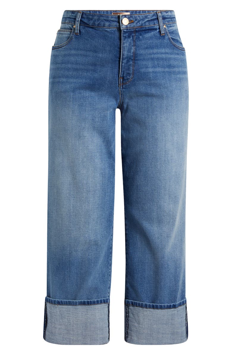 KUT from the Kloth Sienna Cuffed High Waist Wide Leg Jeans, Alternate, color, Stewardship