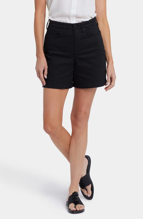 Nydj Berkyn High Waist Denim Shorts In Black