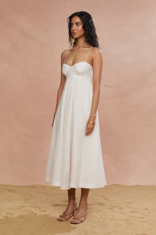 Amur Jill Midi Dress In White