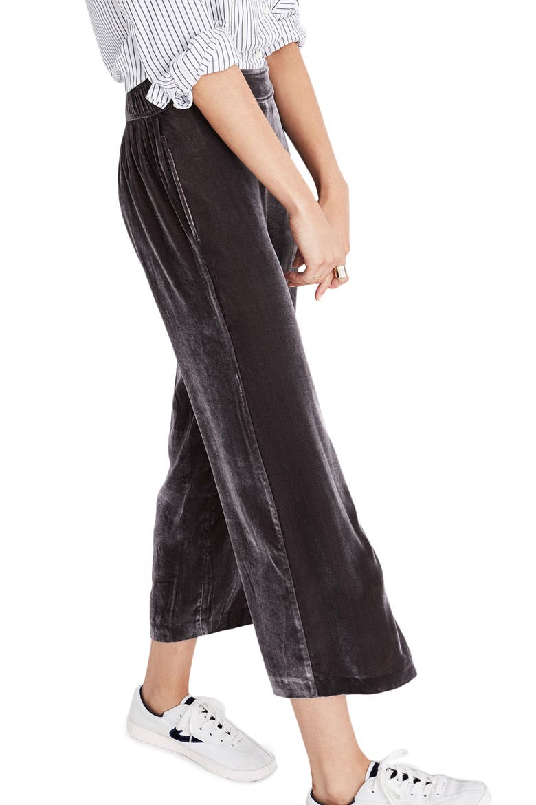Velvet Pants, Alternate, color, DARK METAL
