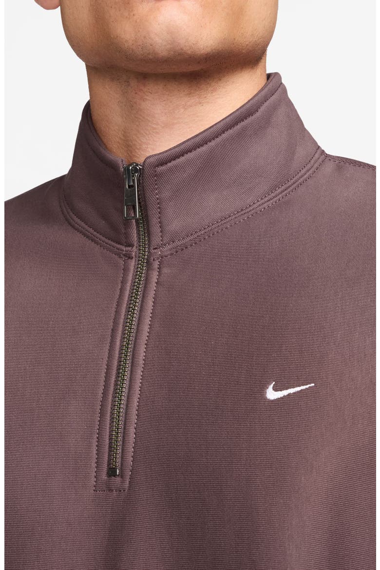 Solo Swoosh Fleece Quarter Zip Pullover, Alternate, color, TATTOO/ WHITE