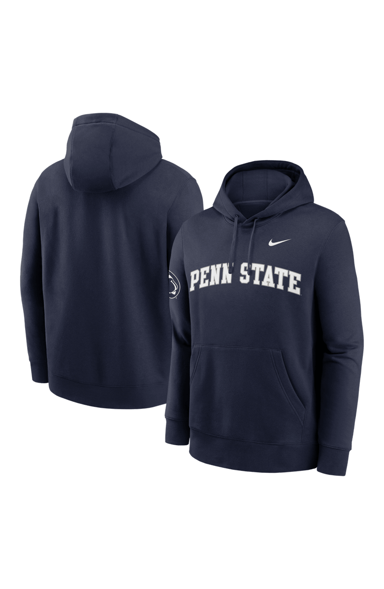 Nike Men's Nike Navy Penn State Nittany Lions 2025 Sideline Club Fleece Pullover Hoodie, Alternate, color, Navy