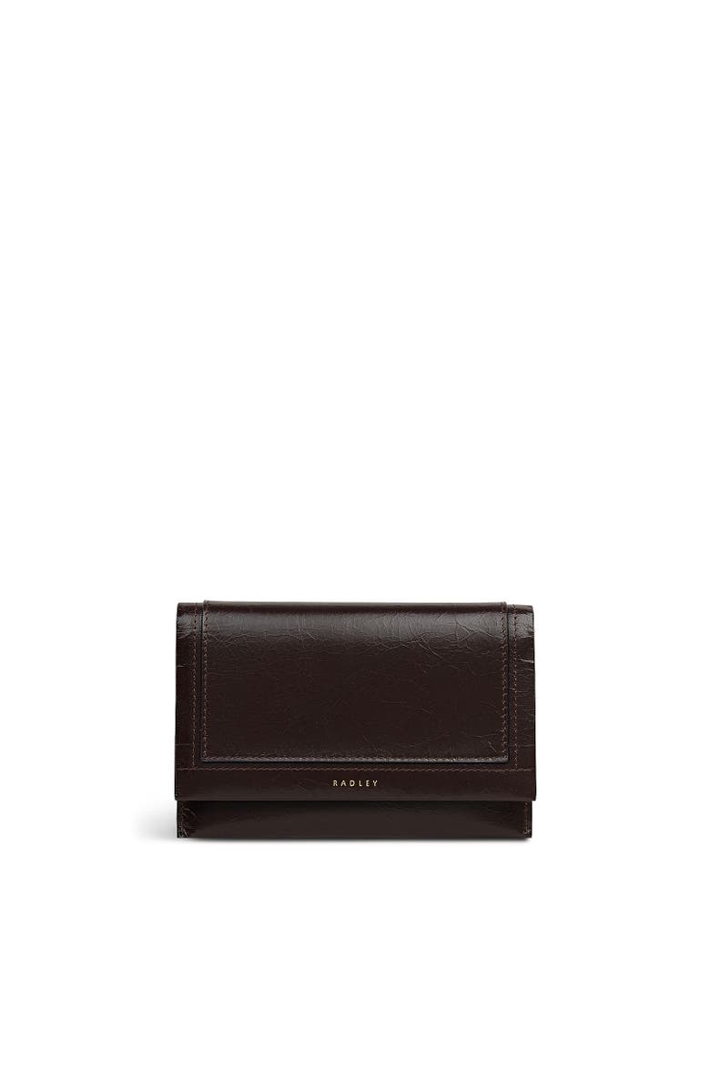 Radley Oak Street - Shine Medium Flapover Wallet, Main, color, Dark Oak
