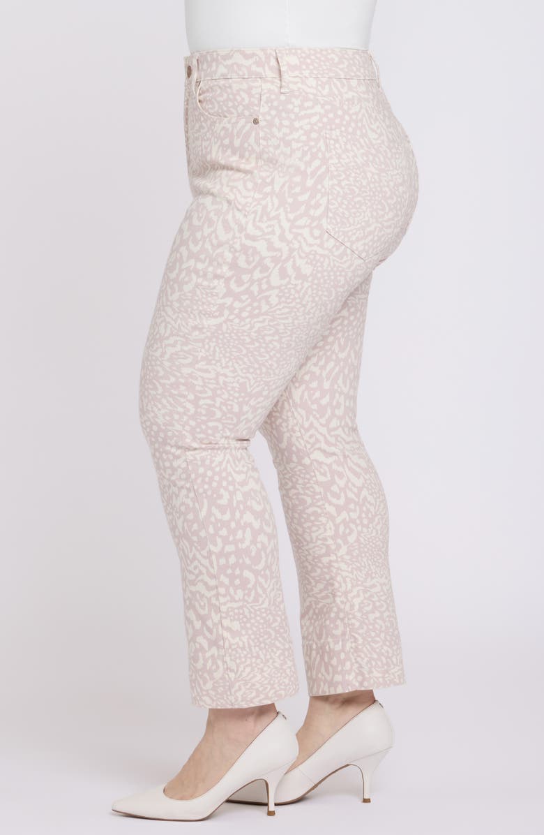 NYDJ Billie Print High Waist Mini Bootcut Jeans, Alternate, color, 