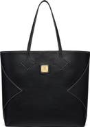 MCM Large Dia Shopper in Calfskin Leather