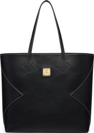 MCM Large Dia Shopper in Calfskin Leather