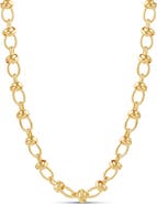 SHYMI Oval Link Knotted Chain Necklace