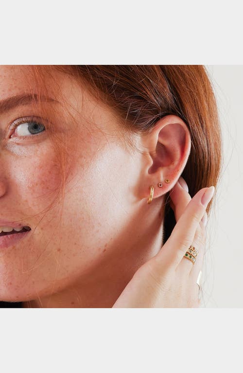 Made By Mary Cubic Zirconia Birthstone Stud Earrings