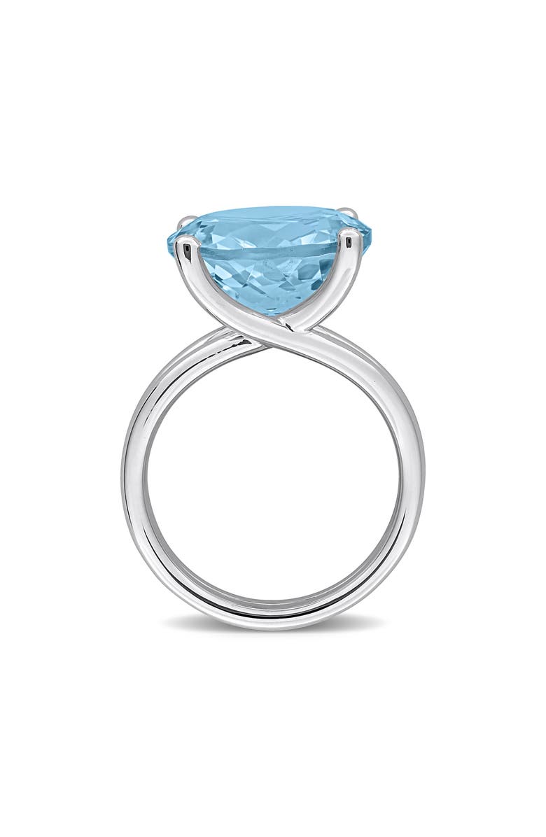 DELMAR Sky Blue Topaz Solitaire Ring, Alternate, color, Blue