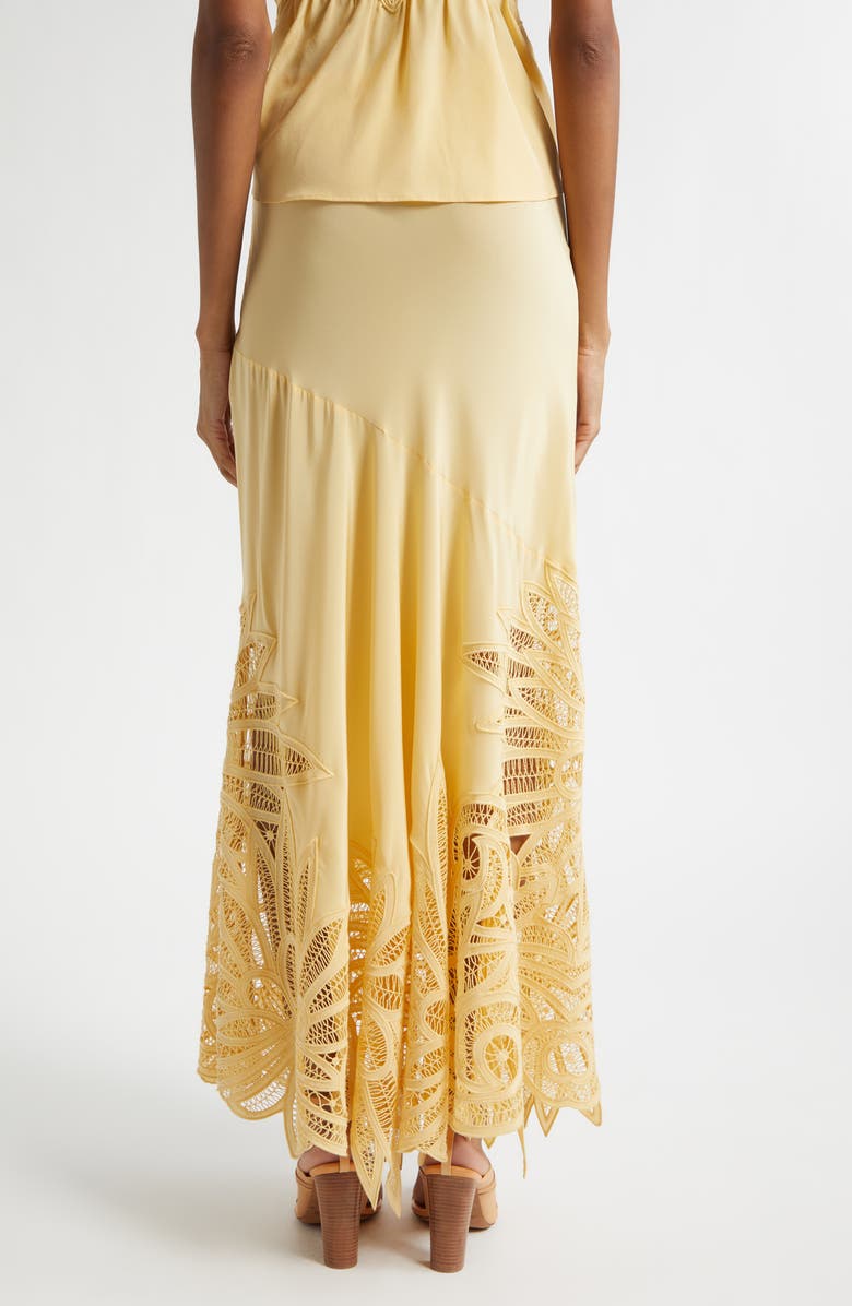 Ulla Johnson Oona Embroidered Silk Maxi Skirt, Alternate, color, Dandelion